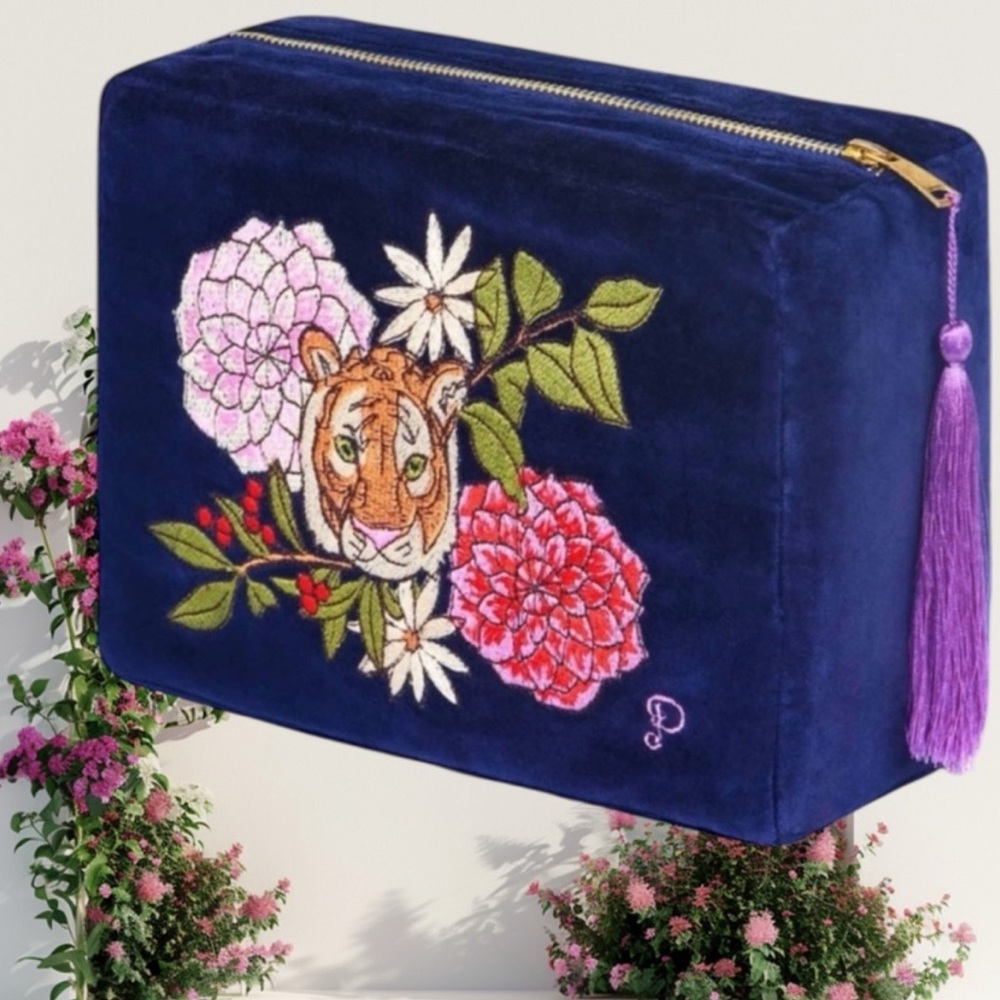 Embroidered Velvet Belongings Case by powder UK
New With Tags
